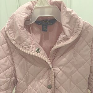 Pink Quilted Hooded Jacket